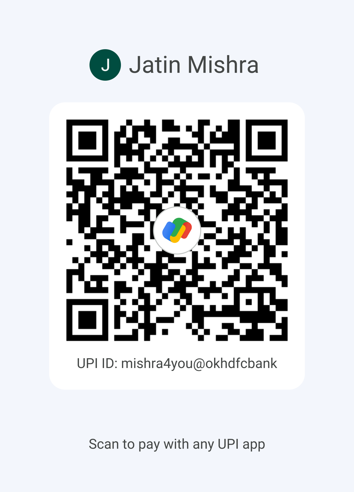 Scan and Pay using Google Pay