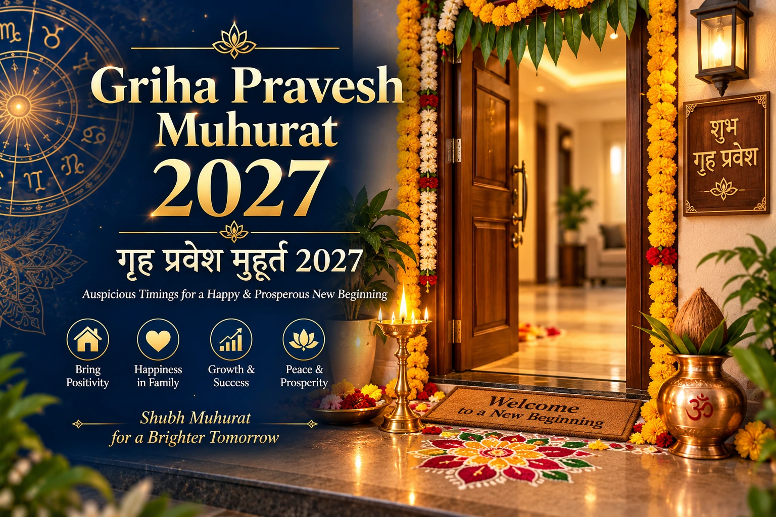 Griha Pravesh Muhurat 2027 - Shubh Housewarming Dates