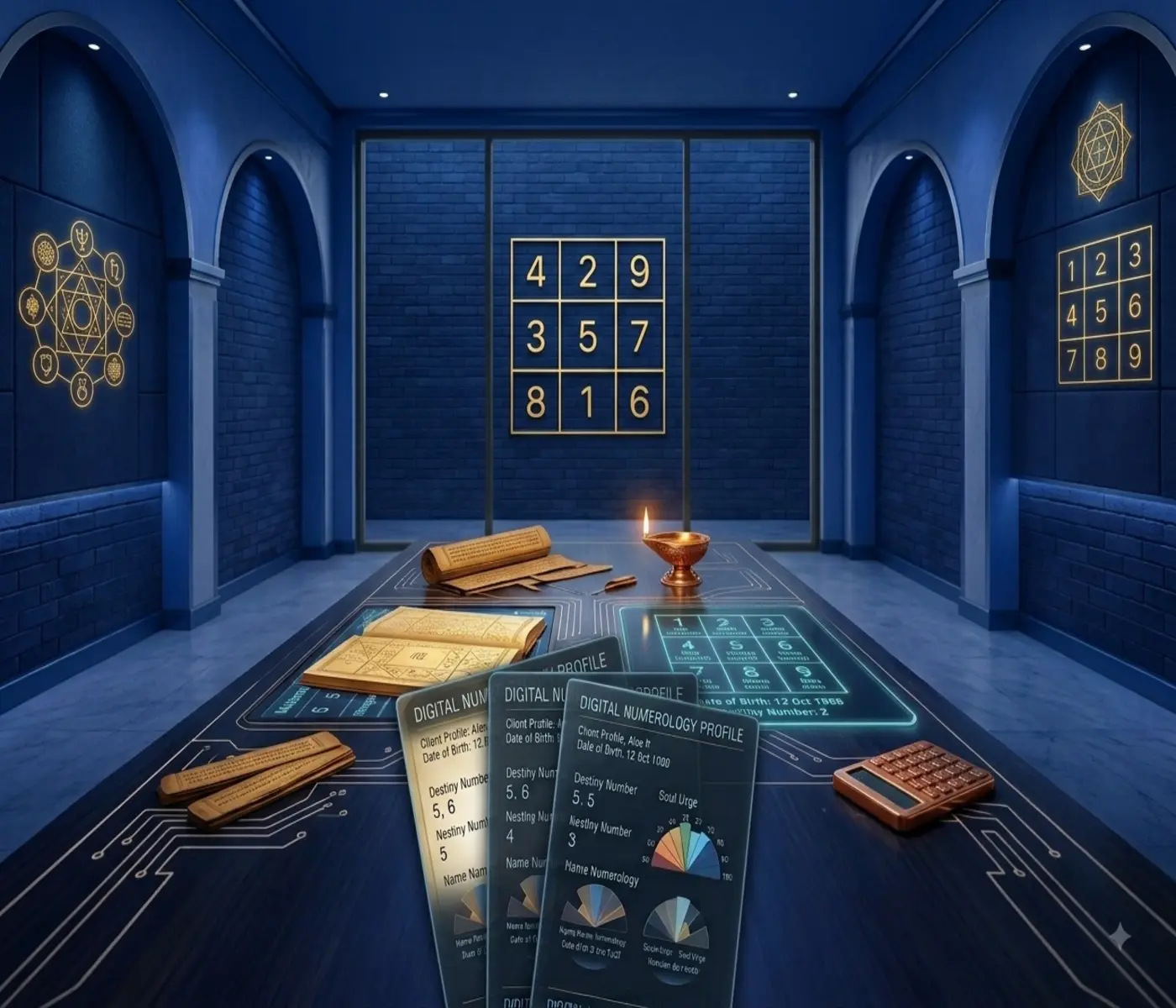 Numerology analysis with traditional number symbolism